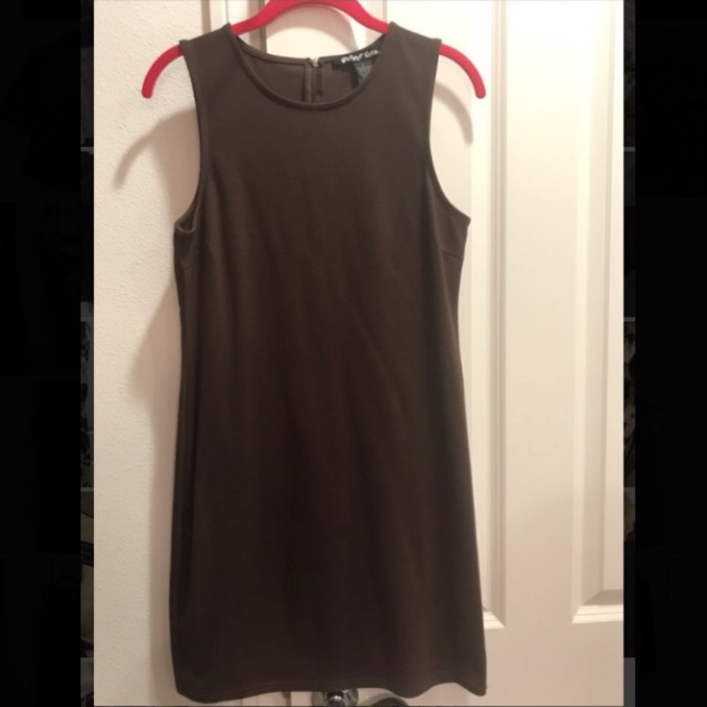 Sweet & Simple Dark Brown sleeveless dress